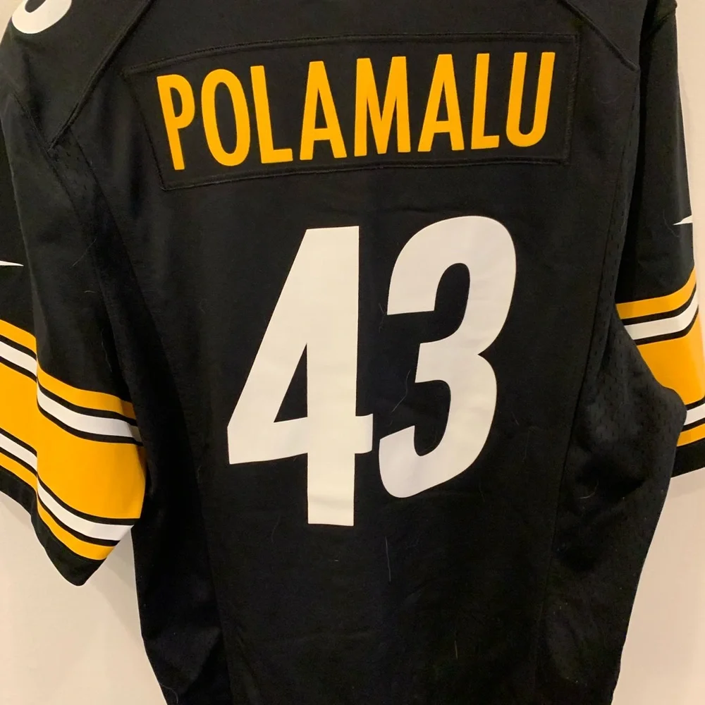Nike Pittsburg Steelers Troy Polamalu jersey Large - Picture 2 of 2